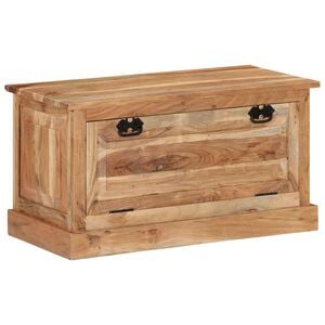 vidaXL Banco sapateira 85x40x45 cm madeira de ac&aacute;cia maci&ccedil;a