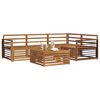 vidaXL Conjunto de Sof&aacute;s para Exterior 5 pcs Natural