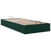 vidaXL Otomano Bed Frame No Colch&atilde;o Verde Escuro 80x200 cm Veludo