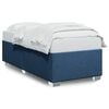 vidaXL Estrutura de cama sem colch&atilde;o 90x190 cm tecido azul