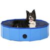 vidaXL Piscina para cães dobrável 80x20 cm PVC azul