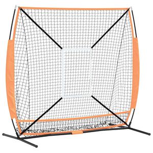 vidaXL Rede de pr&aacute;tica de basebol Manual 180 x 89,5 x 152,5 cm