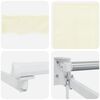 vidaXL Toldo Retr&aacute;til Creme 2,5 x 2 m Poli&eacute;ster
