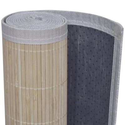 vidaXL Tapetes retangulares de bambu natural 2 pcs 120x180 cm