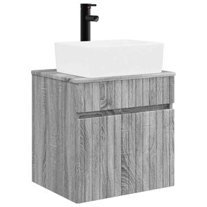 vidaXL Vanidade de Pia de Parede Sonoma cinzento 49 x 41 x 63 cm