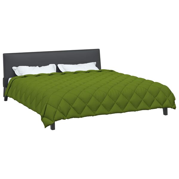 vidaXL Edredom de Inverno Verde 220 x 260 cm Microfibra