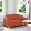 vidaXL Sof&aacute;-luvas 160x77x82 cm tecido corduroy laranja vermelho