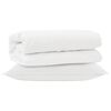 vidaXL Conjunto de Edredom com travesseiro 2 unid. Branco Microfibra
