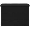 vidaXL Banco de arruma&ccedil;&atilde;o Carvalho preto 62 x 42 x 45 cm
