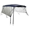 vidaXL Toldo 4 arcos Bimini paredes malha laterais 243x(170-182)x137cm