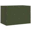 vidaXL Móveis de TV 2 pcs 67x39x44 cm aço verde azeitona