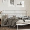 vidaXL Cabeceira de cama 193 cm metal branco