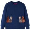 Sweatshirt para crian&ccedil;a azul-marinho 128