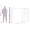 vidaXL Abrigo de lenha jardim 245x98x159cm a&ccedil;o galvanizado antracite