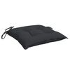 vidaXL Almofad&otilde;es de cadeira 2 pcs 50x50x7 cm tecido oxford preto
