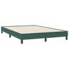 vidaXL Cama com molas/colch&atilde;o 160x220 cm veludo verde-escuro