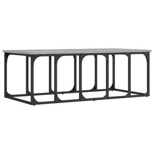 vidaXL Mesa de centro 100x50x35,5 cm derivados madeira cinzento sonoma