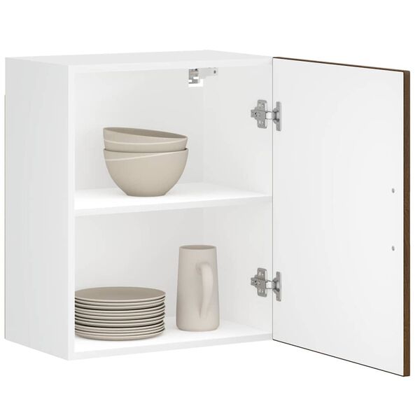 vidaXL Arm&aacute;rios parede cozinha 2 pcs Porto madeira carvalho castanho