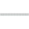 vidaXL Cerca de malha de arame com flange 1,8x25 m verde