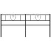 vidaXL Cabeceira de cama 180 cm metal preto