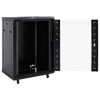 vidaXL Arm&aacute;rio de Rede com armazenamento Preto 60 x 60 x 80 cm A&ccedil;o