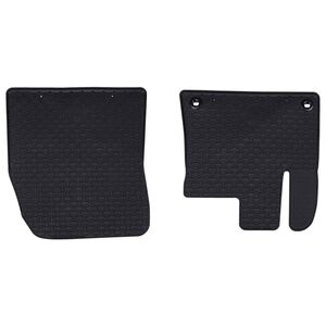 vidaXL Tapete de carro 2 pcs Preto Borracha