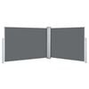 vidaXL Toldo lateral retr&aacute;til 120x1000 cm antracite
