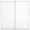 vidaXL Quadro branco magn&eacute;tico dobr&aacute;vel 100x100x1,7 cm alum&iacute;nio