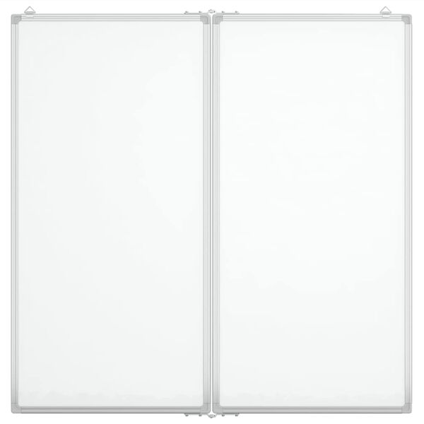 vidaXL Quadro branco magn&eacute;tico dobr&aacute;vel 100x100x1,7 cm alum&iacute;nio