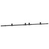 vidaXL Kit de ferragens para porta deslizante 305 cm a&ccedil;o preto