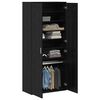 vidaXL Highboard Carvalho preto 80 x 39 x 178 cm Madeira processada
