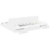 vidaXL Estrado de cama com arrumação com cabeceira Branco 140 x 200 cm