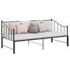 vidaXL Estrutura sof&aacute;-cama de puxar 90x200 cm metal preto