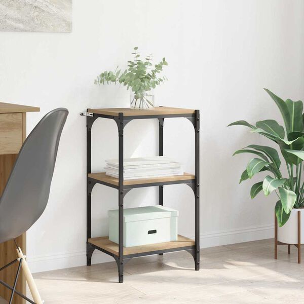 vidaXL Gabinete de Livros carvalho artisiano 40 x 33 x 70,5 cm