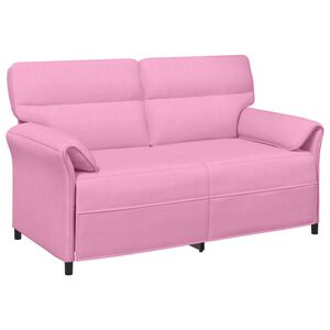 vidaXL Sof&aacute; para 2 Pessoas 2 lugar Rosa 158 x 83 x 95 cm Tecido