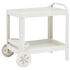 vidaXL Carrinho p/ bebidas 69x53x72 cm pl&aacute;stico branco