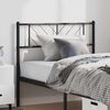 vidaXL Cabeceira de cama 100 cm metal preto