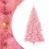 vidaXL &Aacute;rvore de Natal com luzes LED Rosa 180 cm PVC e A&ccedil;o