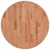 vidaXL Tampo de mesa redondo &Oslash;60x4 cm madeira de faia maci&ccedil;a