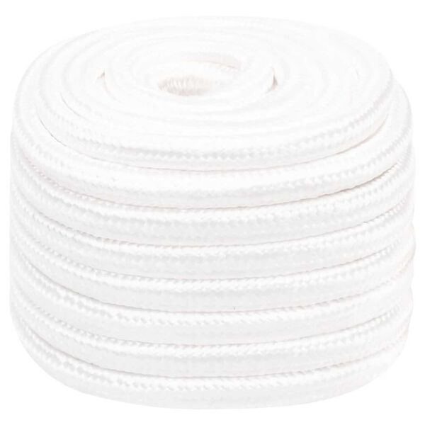 vidaXL Corda de barco 20 mm 25 m polipropileno branco completo