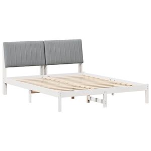 vidaXL Estrutura da Cama com cabeceira Branco 160 x 200 cm
