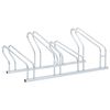 vidaXL Suporte independente para 4 bicicletas a&ccedil;o galvanizado