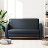 vidaXL Sof&aacute; de 2 lugares couro artificial preto
