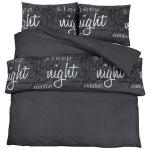 vidaXL Conjunto de capa de edred&atilde;o 260x220 cm algod&atilde;o preto e branco