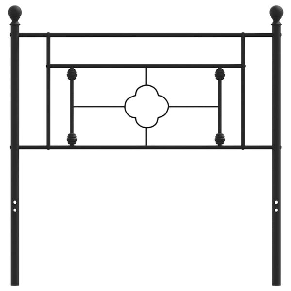 vidaXL Cabeceira de substitui&ccedil;&atilde;o 100 cm metal preto