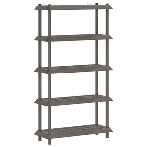 vidaXL Unidade de Estante 5 n&iacute;veis 100 x 40 x 177 cm PP Cinzento-claro