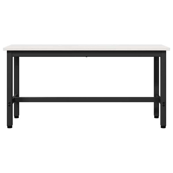 vidaXL Banco de Jantar Branco 100 x 32,5 x 49 cm