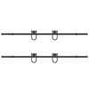 vidaXL Kit de ferragens para porta deslizante 400 cm a&ccedil;o preto