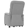 vidaXL Poltrona elevat&oacute;ria de massagens tecido cinzento-claro