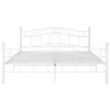 vidaXL Estrutura de cama 140x200 cm metal branco